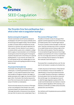 SEED: The Thrombin Time Test and Reptilase Test – what is their role in coagulation testing?