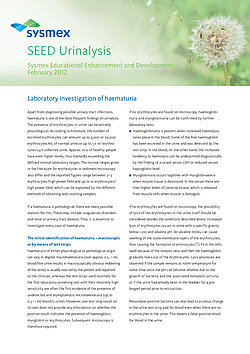 SEED: Laboratory investigation of haematuria